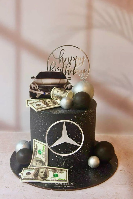 Mercedes theme cake design ( 40 )