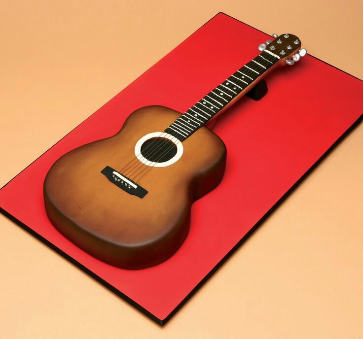 Guitar Theme Cake Design 4