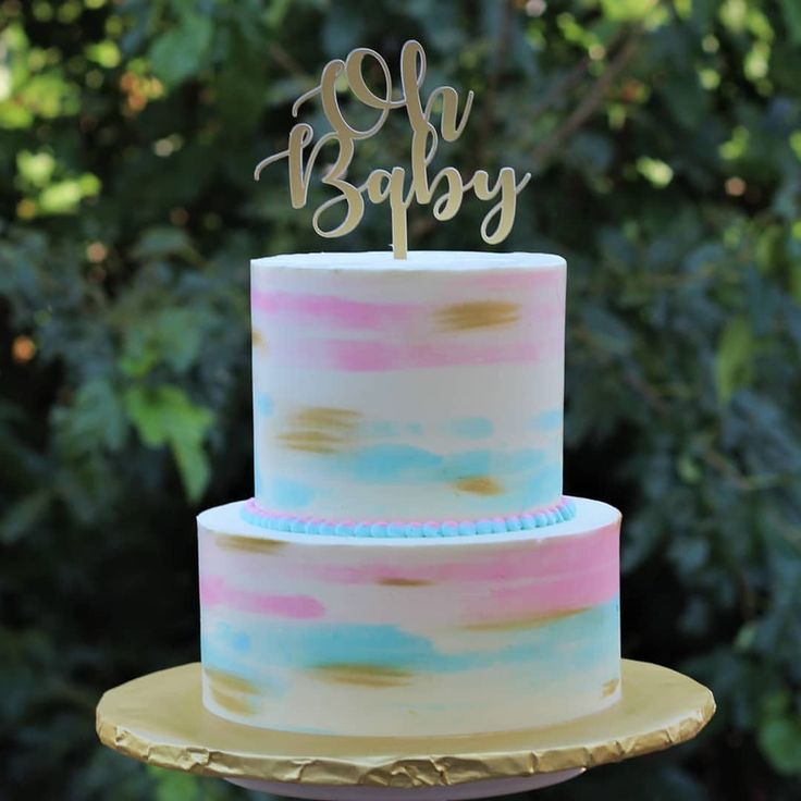 Baby shower cake design (99)