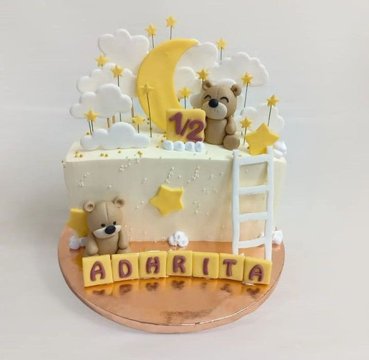 6 Months Birthday Cake (52)