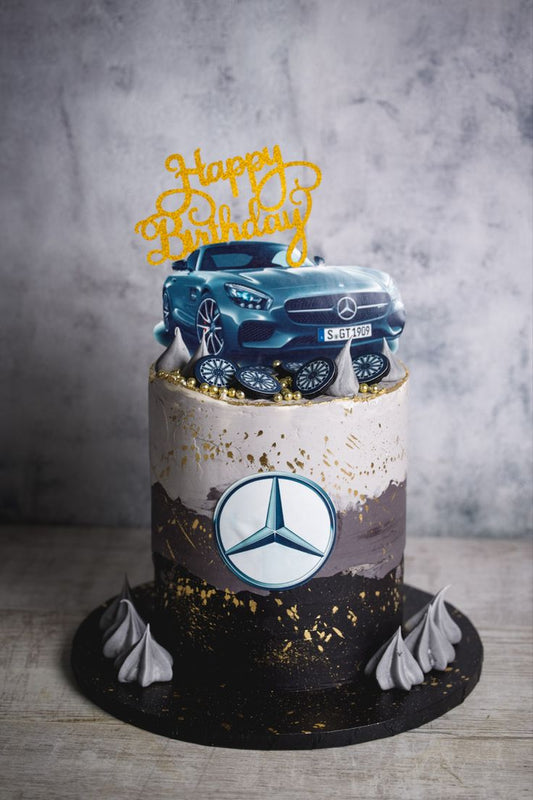 Mercedes theme cake design ( 42 )