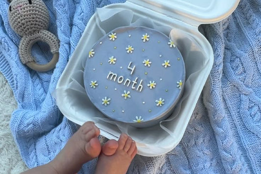 4 months birthday bento cake for birthday