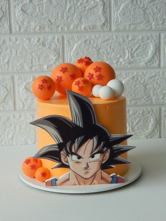 Goku theme cake for birthday
