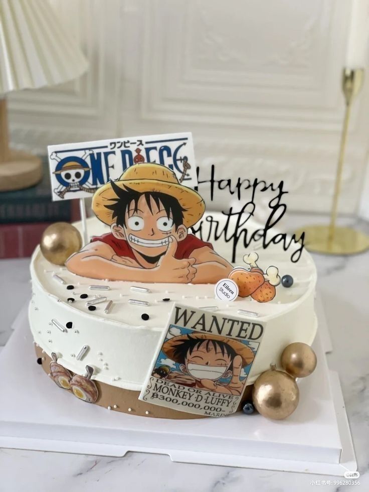 One piece theme cake for birthday