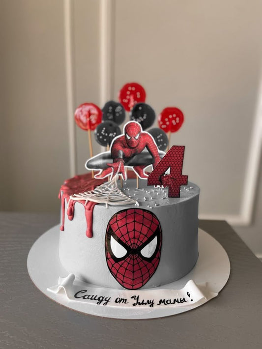 Spiderman cake for 4th birthday