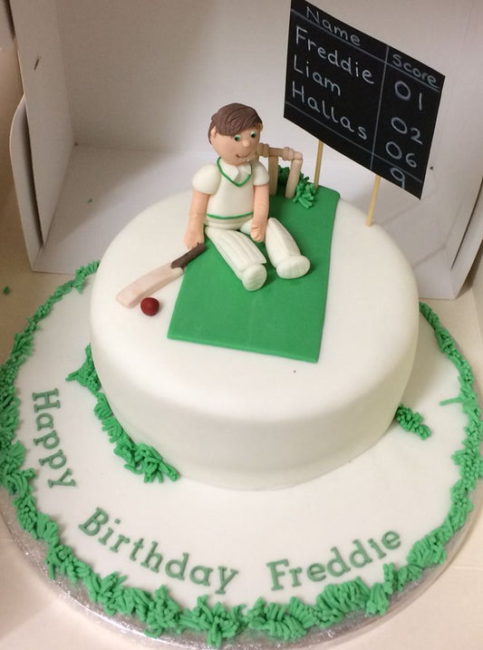 Cricket theme cake design ( 15 )