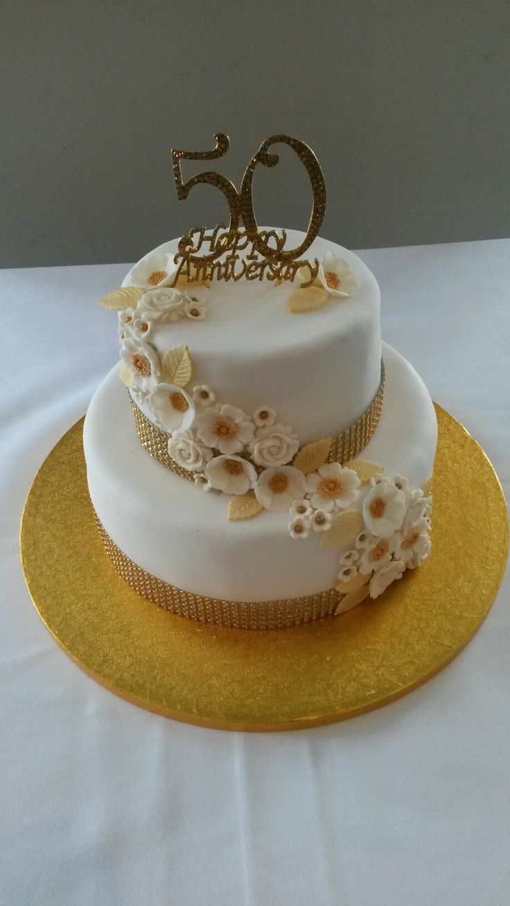 50th Anniversary cake design ( 1 )