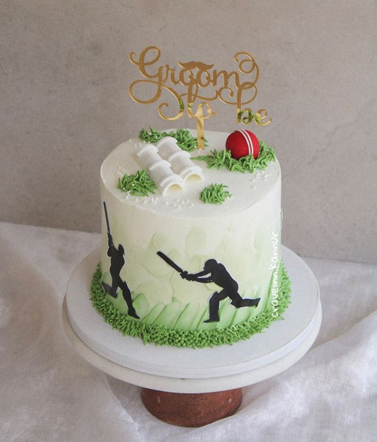 Cricket theme cake design ( 20 )