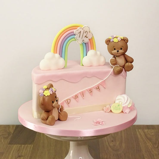 6 Months Birthday Cake (46)