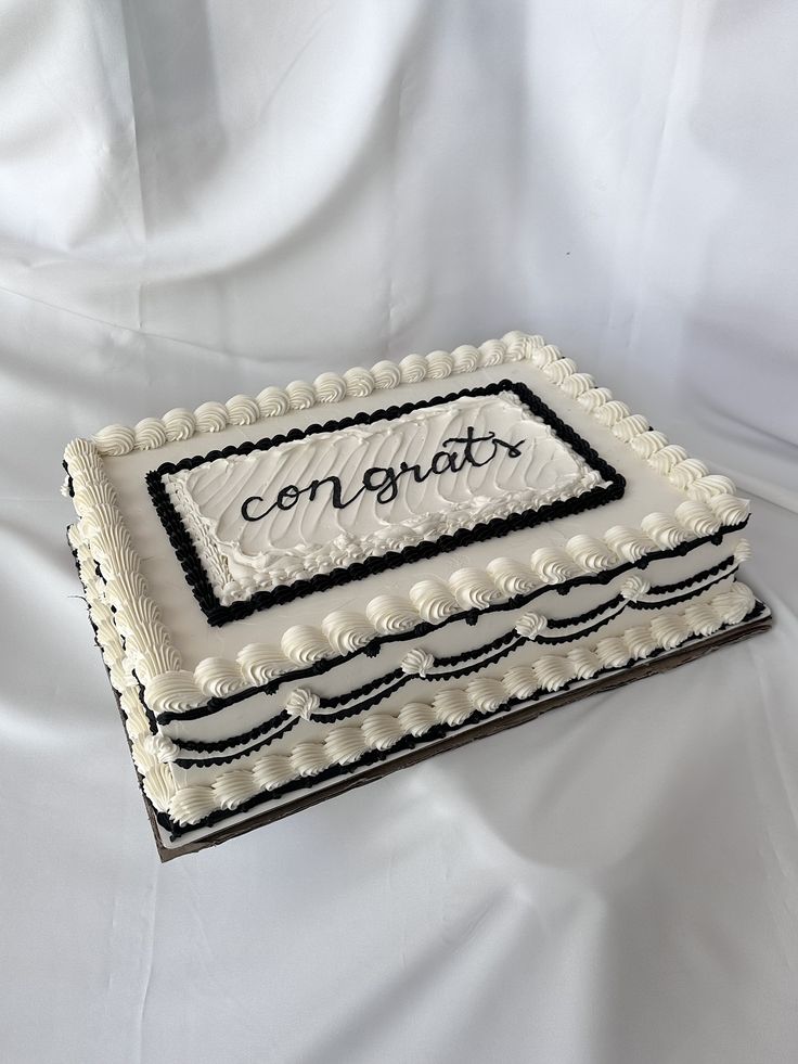 Congratulation Theme Cake Design 5
